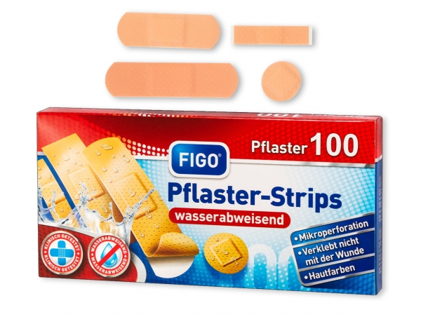 Pflaster-Strips, standard, 100 Teile